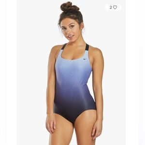 Nike Women’s Trigeo Fade Double Crossback One-Piece Swimsuit